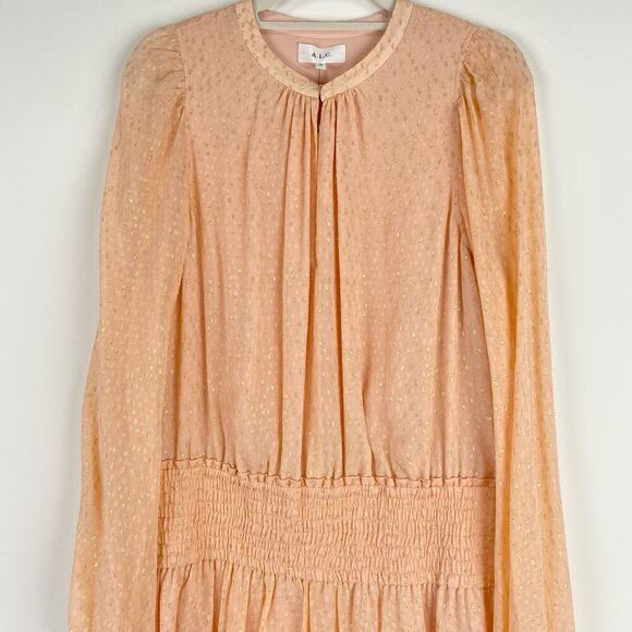 NWT A.L.C. Silk Knee-Length Dress Size 14 - Picture 4 of 13